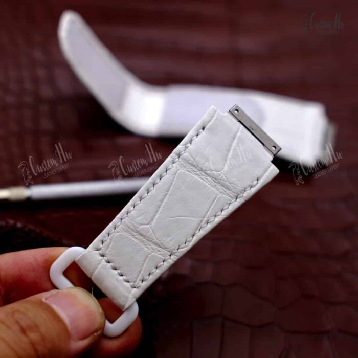 Cinturino RichardMille RM 055 Cinturino in alligatore da 27 mm stile Velcro