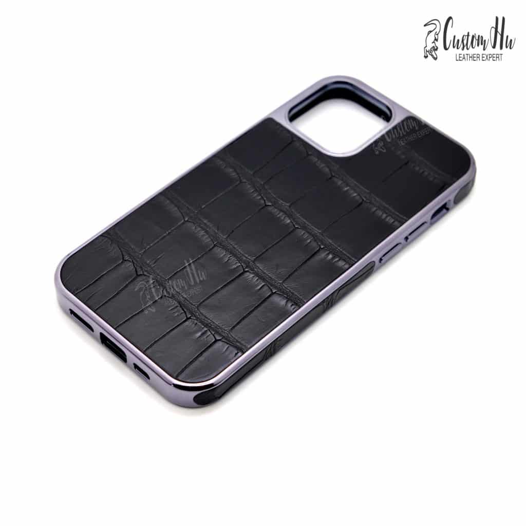 Crocodile mobile phone case iphone12pro crocodile leather case