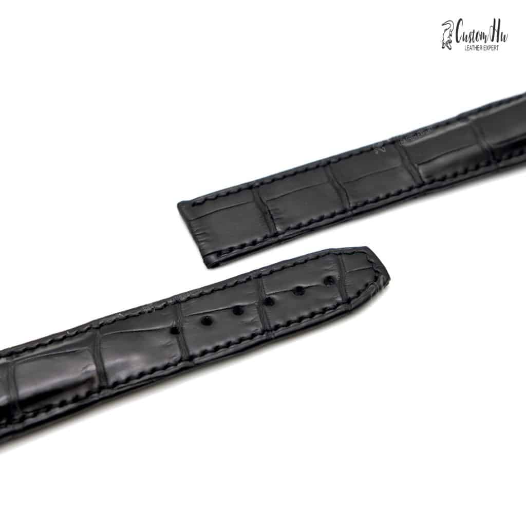 Omega DeVilleX2 Strap 21mm 20mm Pulseira de couro de crocodilo