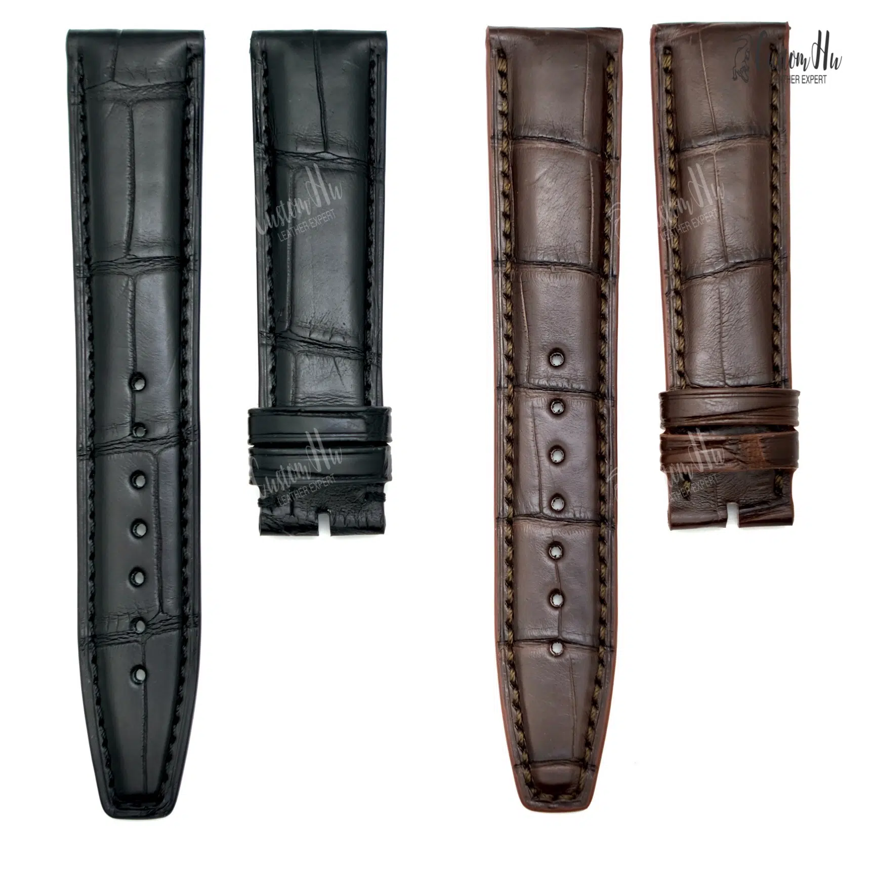 Iwc alligator leather strap sale