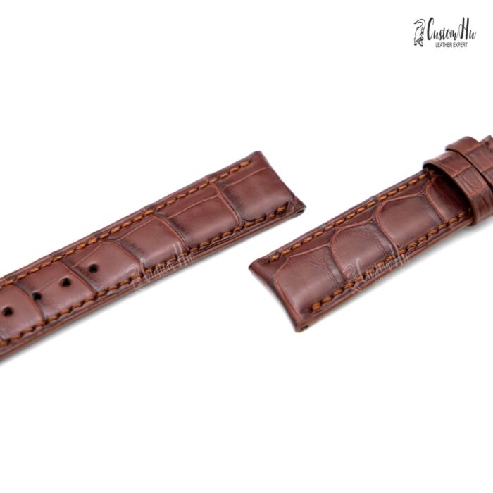 Bracelete Patrimonial Vacheron Constantin 20mm 19mm Bracelete couro Jacaré
