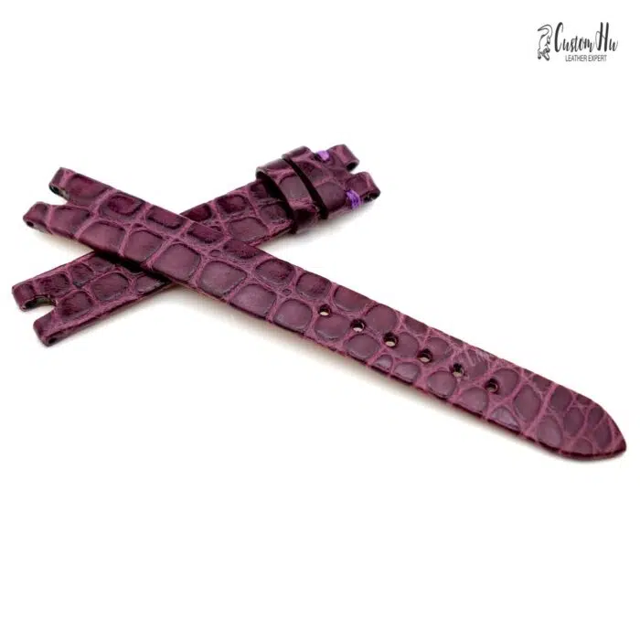 Omega DeVillePrestige Strap 12mm Pulseira de couro de crocodilo