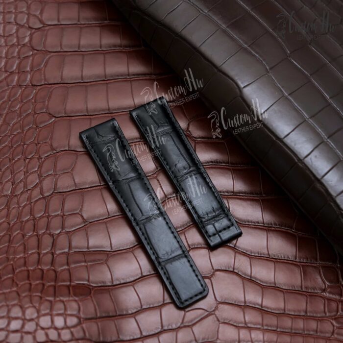TAG Heuer Monza Armband 20 mm 19 mm Alligatorlederarmband