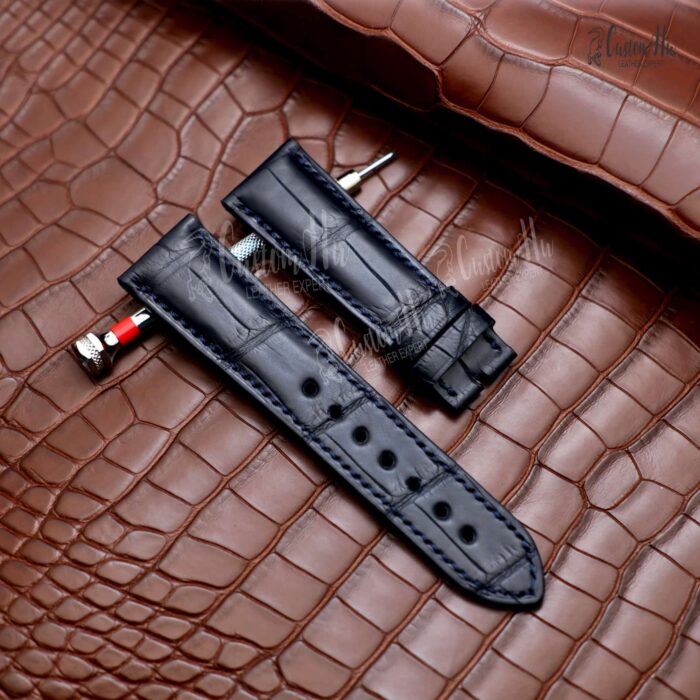 Cinturino Blancpain Fifty Fathoms 23mm Cinturino in pelle di alligatore