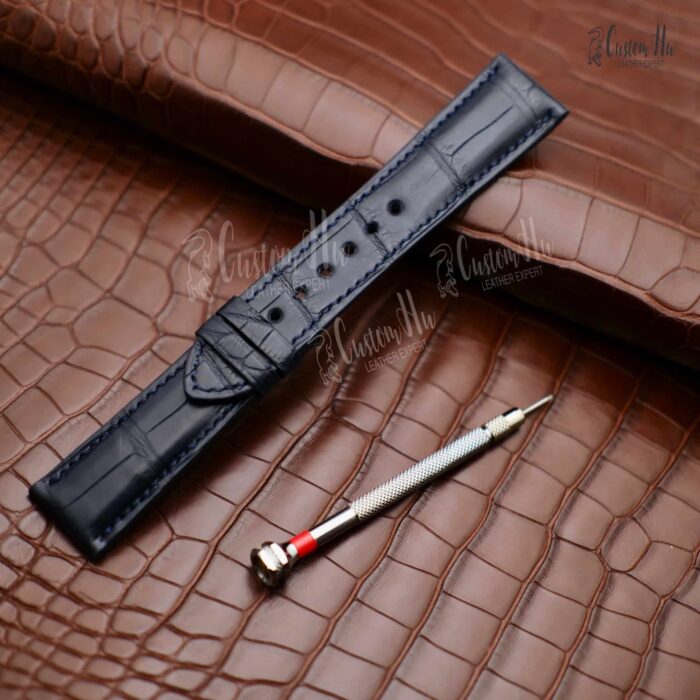 Bracelete Blancpain Fifty Fathoms Bracelete de couro de crocodilo 23mm