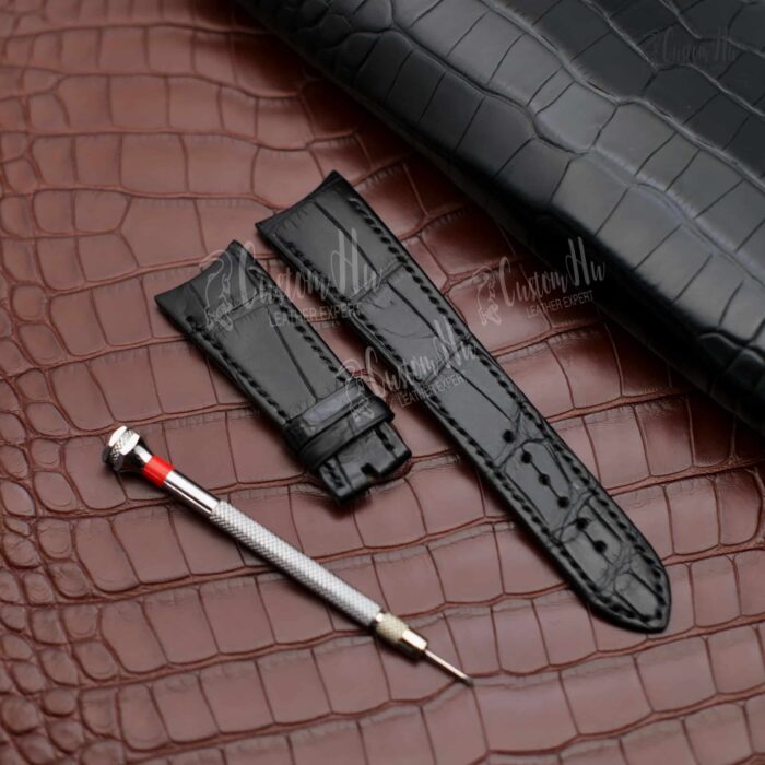 Bracelet Bvlgari 102043 Bracelet en cuir d'alligator 23 mm