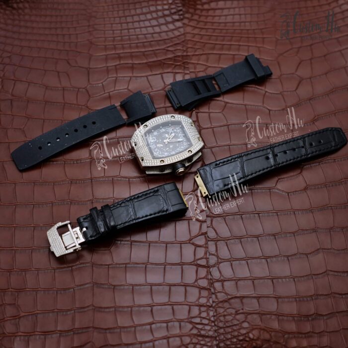 Bracelet Richard Mille RM010 Bracelet en cuir d'alligator 26 mm