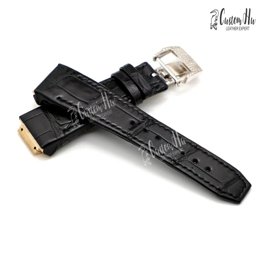 Bracelet Richard Mille 010 Bracelet Richard Mille RM010 Bracelet en cuir d'alligator 26 mm