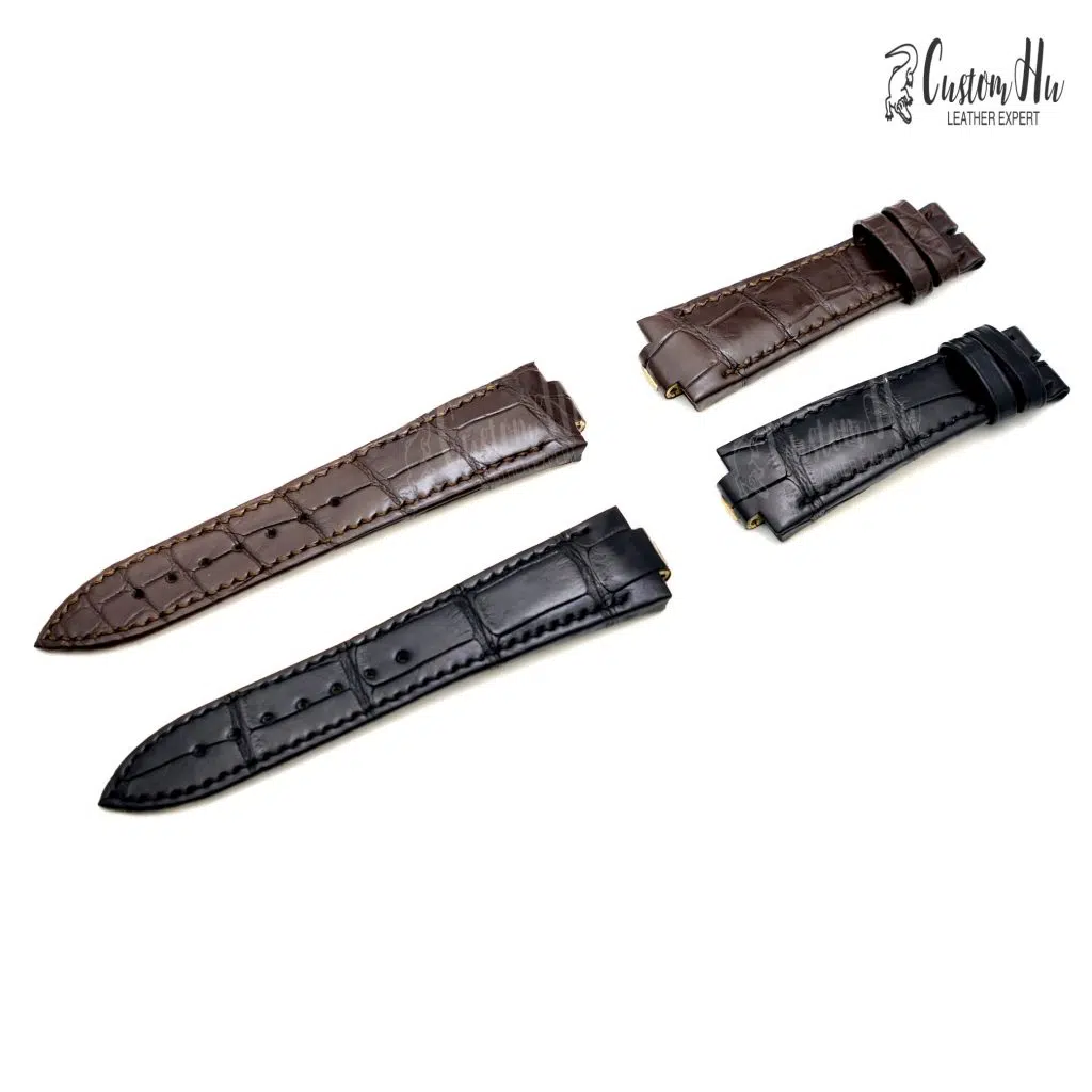 Ulysse Nardin Marine Strap Ulysse Nardin Marine Strap 23mm Alligator Svart Brun Blå