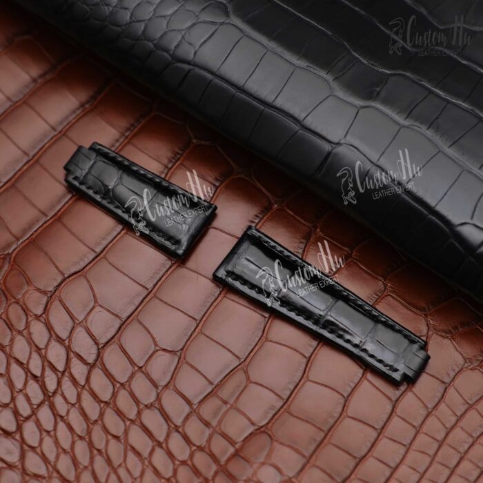 Pulseira Rolex Daytona Pulseira de couro de crocodilo de 20 mm