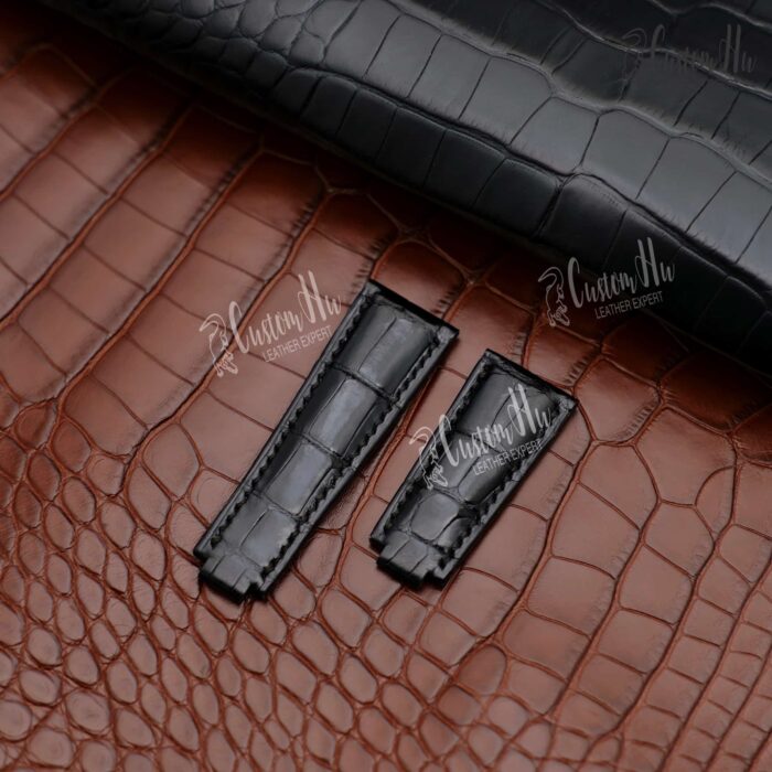 Pulseira Rolex Daytona Pulseira de couro de crocodilo de 20 mm