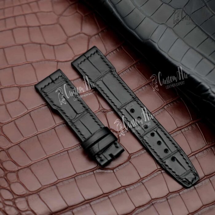 Bracelet IWC Pilot Mark 21 mm Bracelet en cuir d'alligator 20 mm