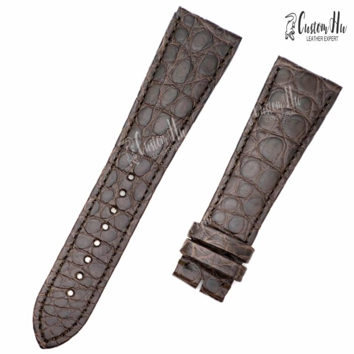 Cinturino Cartier Rotonde de 23mm Cinturino in pelle di alligatore