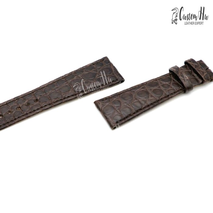 Cartier Rotonde de horlogeband 23 mm alligator lederen band