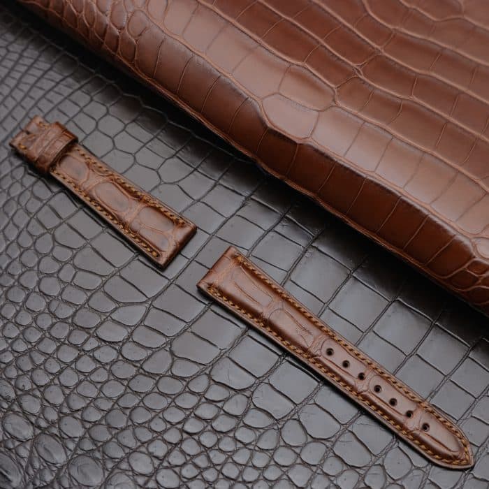 Blancpain Villeret horlogeband 22 mm 20 mm alligator lederen band