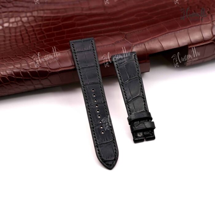 Compatibel met Hermès Heure H-band 20 mm echte alligator