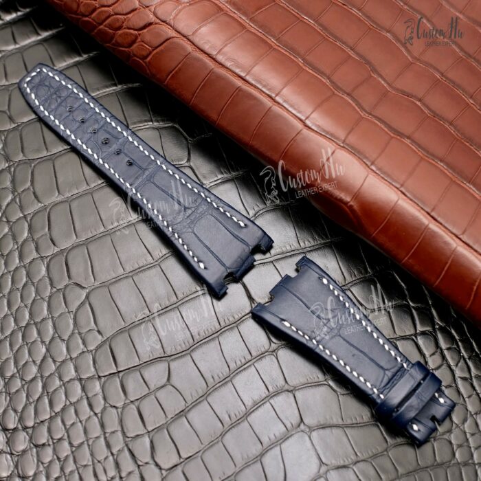 Cinturino AudemarsPiguet RoyalOak Cinturino in pelle di alligatore di lusso da 28 mm