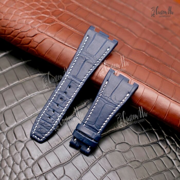 Cinturino AudemarsPiguet RoyalOak Cinturino in pelle di alligatore di lusso da 28 mm