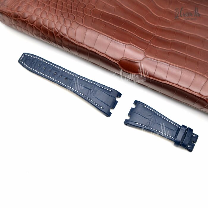 AudemarsPiguet RoyalOak-Armband 28 mm Luxus-Alligatorlederarmband