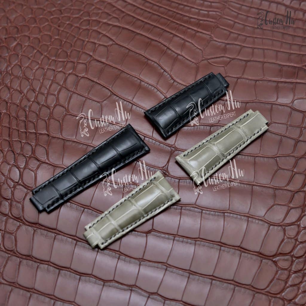 Cinturino Rolex Daytona Cinturino in pelle di alligatore da 20 mm