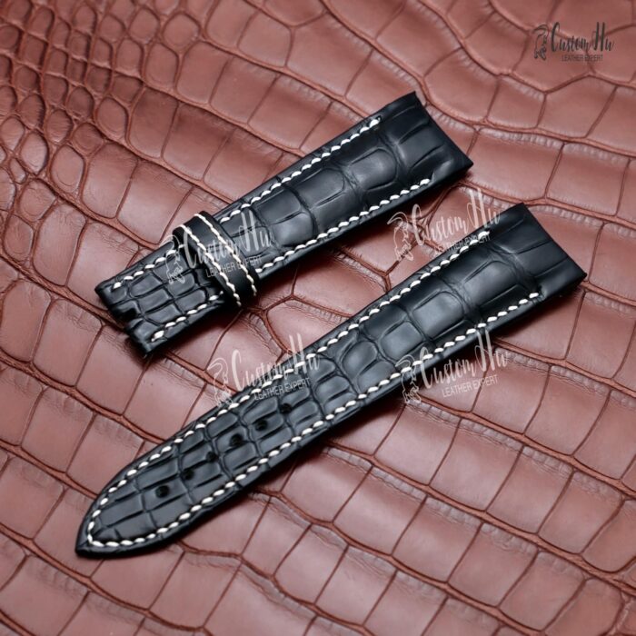 Breguet Typ Xxi Armband 22 mm Alligatorlederarmband