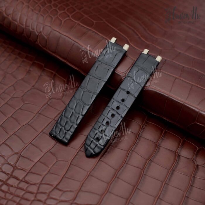 Bracelet Omega DeVille Ladymatic 16 mm Bracelet en cuir d'alligator