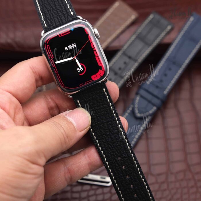 Bracelet de montre Apple Watch en alligator 44 mm, 42 mm, 40 mm, 38 mm