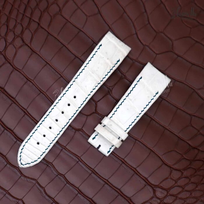 Pulseira Longines Hydro Conques Pulseira de couro de crocodilo de 21 mm