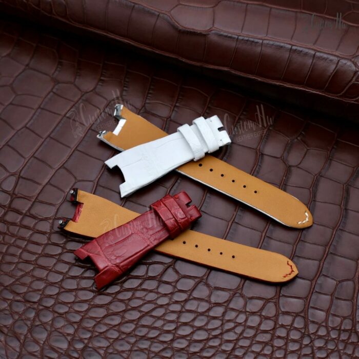 Roger Dubuis Bracelet en velours Bracelet en cuir d'alligator 21 mm