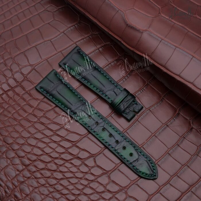Patek Philippe Strap 5270 21mm 20mm 19mm krokodilskinn Läderrem