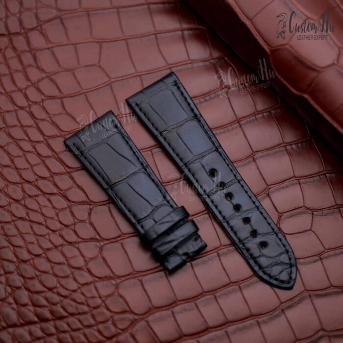 Cinturino Cartier Tank Divan 24mm Cinturino in pelle di alligatore