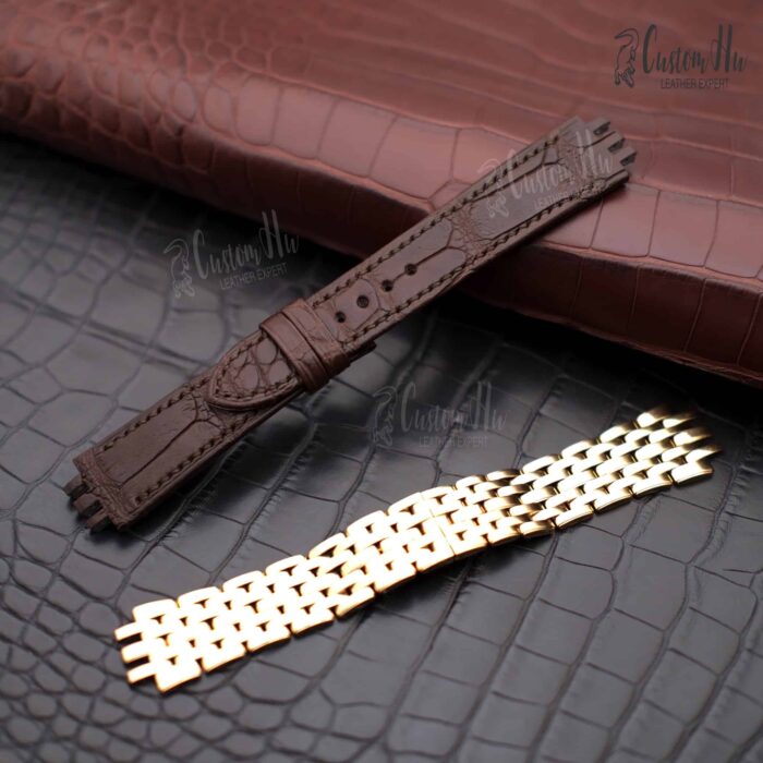 Bracelet Carl FBucherer ADAMAVI Bracelet en cuir d'alligator 195 mm