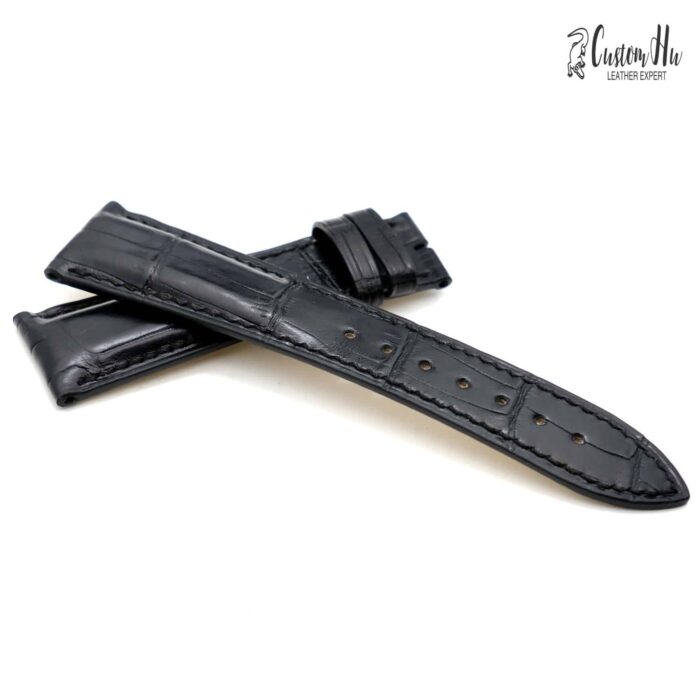 FranckMuller Cintrée Curvex pulseira 22mm pulseira de couro de crocodilo
