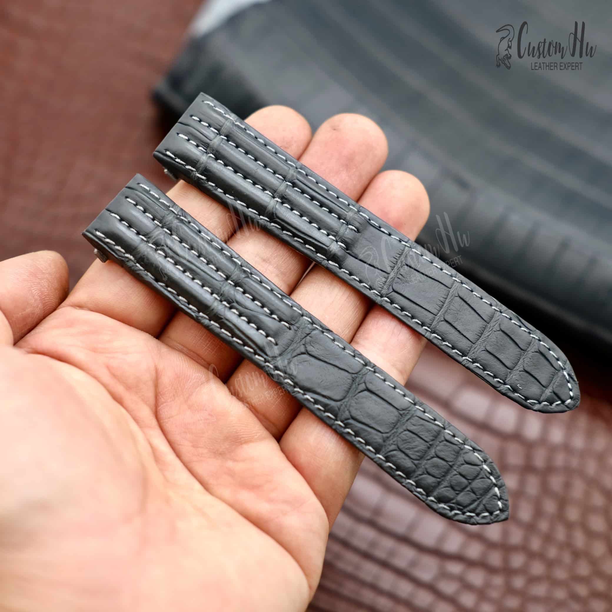 Cartier Roadster strap·XL 19mm 20mm Alligator leather strap