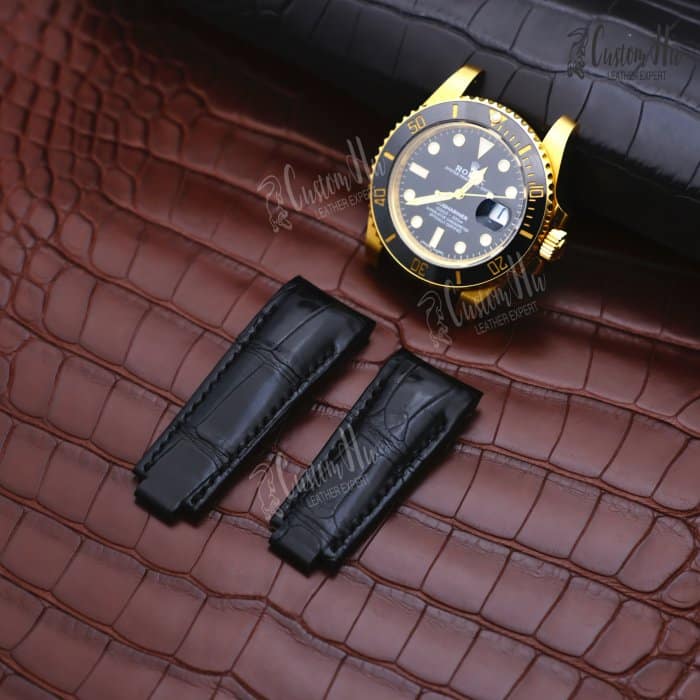 Rolex Submariner Strap 20mm Bracelet en cuir d'alligator