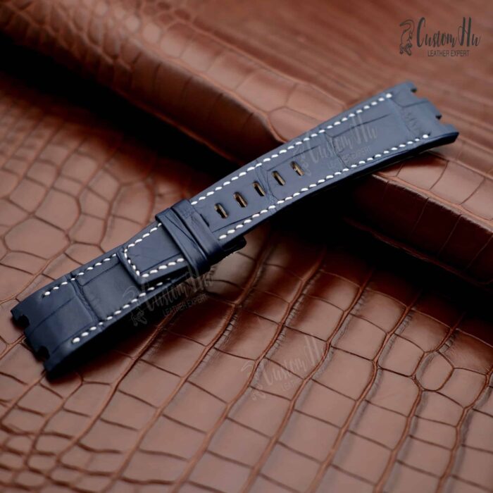 Bracelet de montre AP Royal Oak Bracelet en cuir d'alligator 29 mm