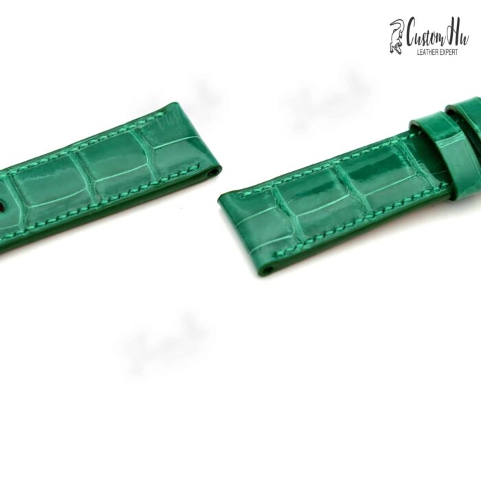 Compatible avec Panerai Radiomir 1940 Bracelet 24 mm Bracelet en cuir d'alligator