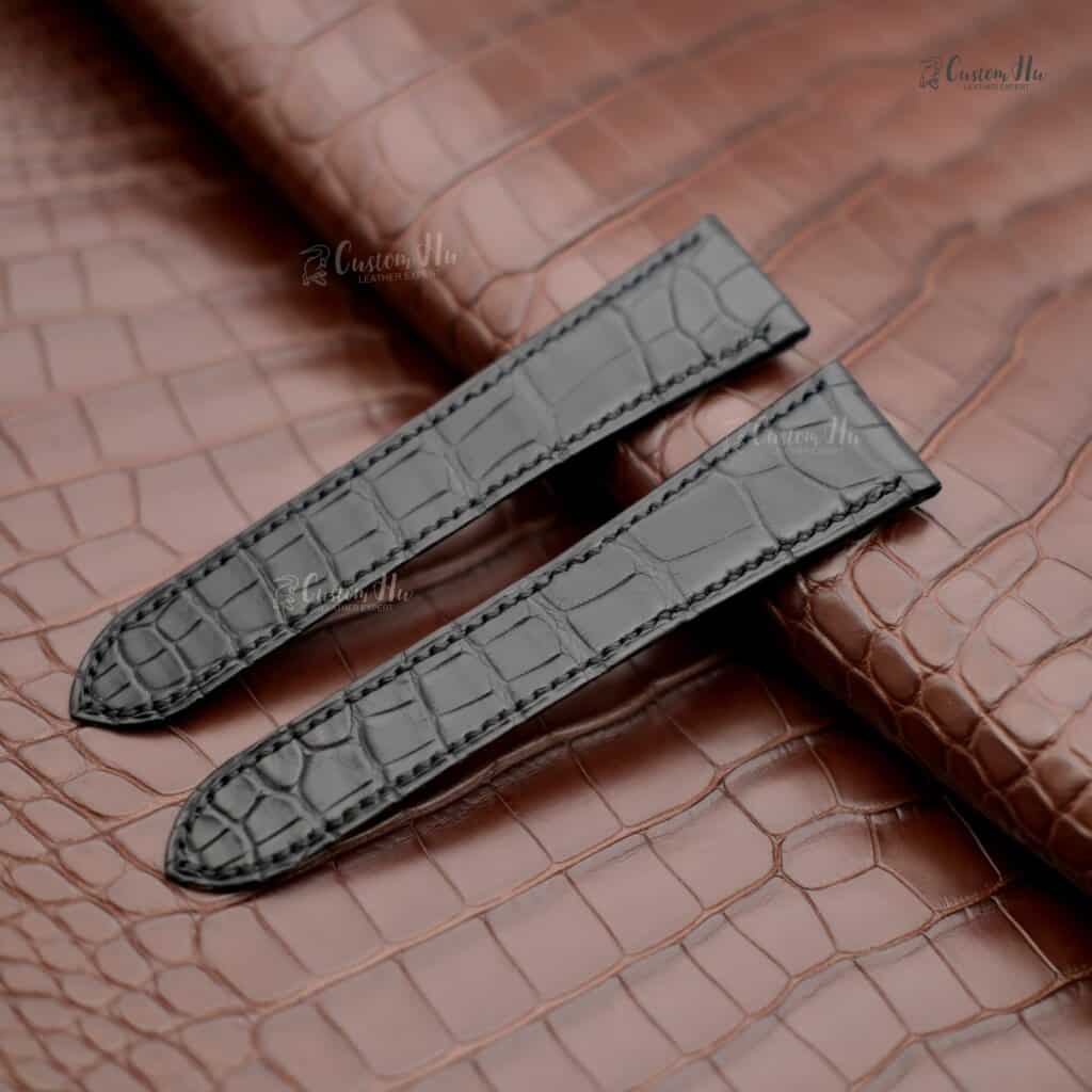 Cartier Chronograph klockarmband 235 mm Alligator läderband