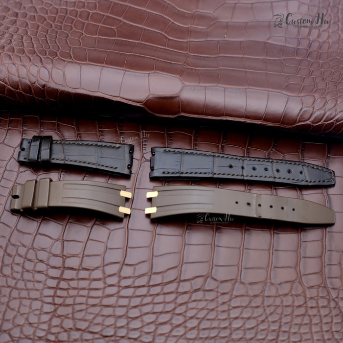 AudemarsPiguet RoyalOakLady AP pulseira 21mm pulseira de couro de crocodilo