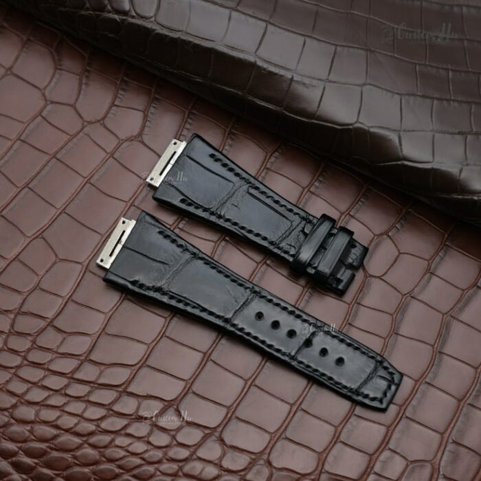Cinturino compatibile Richard Mille 35 Cinturino in pelle di alligatore da 27 mm