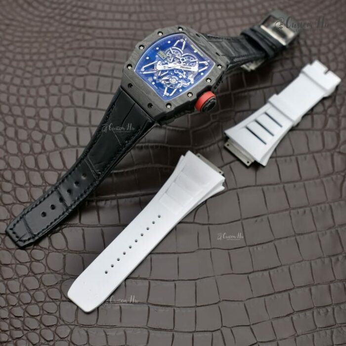 Cinturino compatibile Richard Mille 35 Cinturino in pelle di alligatore da 27 mm