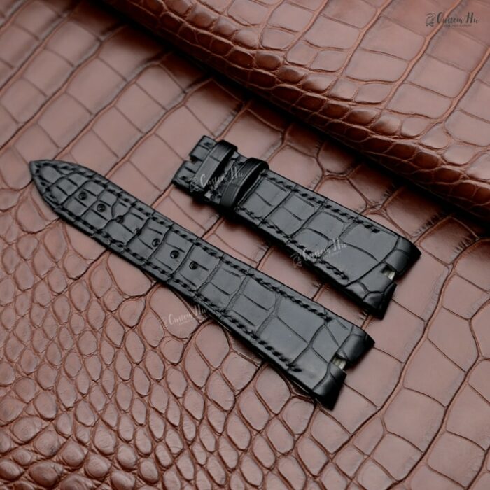 RogerDubuis Excalibur DBEX0422 pulseira 25mm pulseira de couro de crocodilo