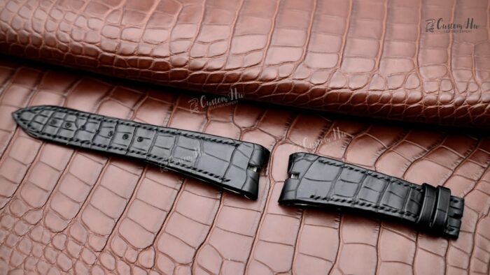 RogerDubuis Excalibur DBEX0422 pulseira 25mm pulseira de couro de crocodilo