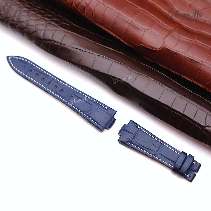 Bracelet Ulysse Nardin Marine Bracelet Ulysse Nardin Marine 23 mm Alligator Noir Marron Bleu