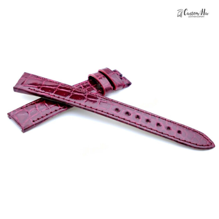 Kompatibel mit Bvlgari Lvcea-Armband 16 mm Alligatorlederarmband