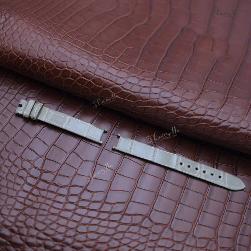 Cinturino Van Cleef Arpels Alhambra Compatibile con cinturino Van Cleef Arpels Alhambra Cinturino in pelle di alligatore da 12 mm