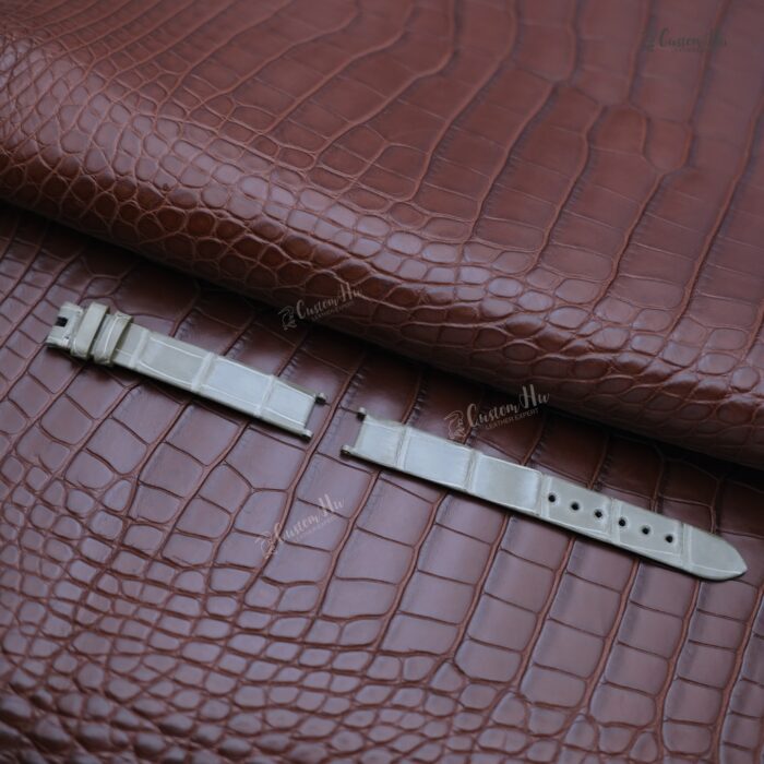 Kompatibel mit Van Cleef Arpels Alhambra-Armband, 12 mm Alligatorlederarmband
