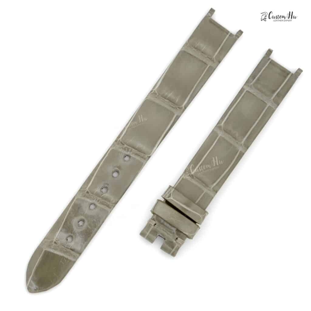 Van Cleef Arpels Alhambra-Armband. Kompatibel mit Van Cleef Arpels Alhambra-Armband, 12 mm Alligatorlederarmband