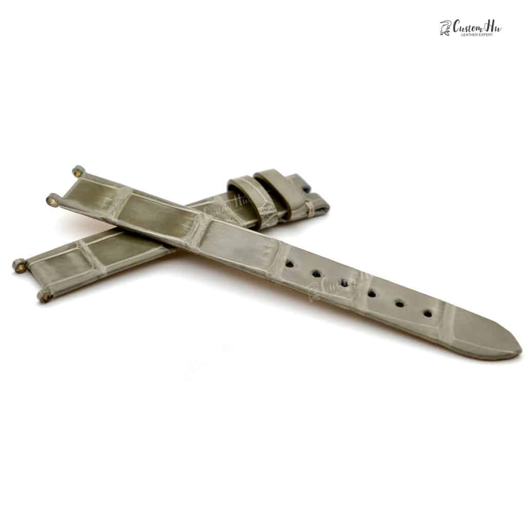 Kompatibel med Van Cleef Arpels Alhambra strop 12mm Alligator læderrem