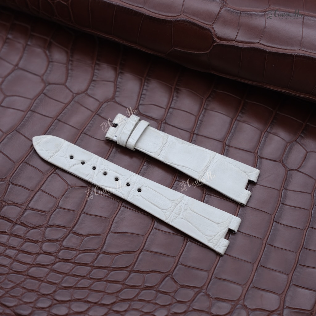 Compatible with bvlgari bzero1 Watch strap 19mm 15mm Alligator leather strap